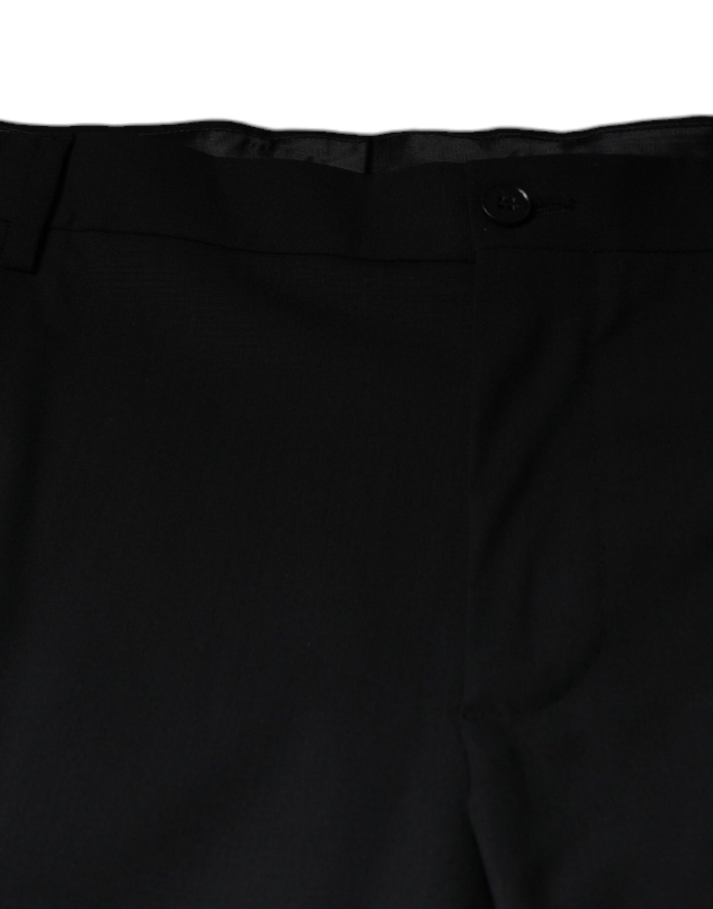 Black Wool Men Formal Dress Pants-Dolce & Gabbana-LabelTerrace.com