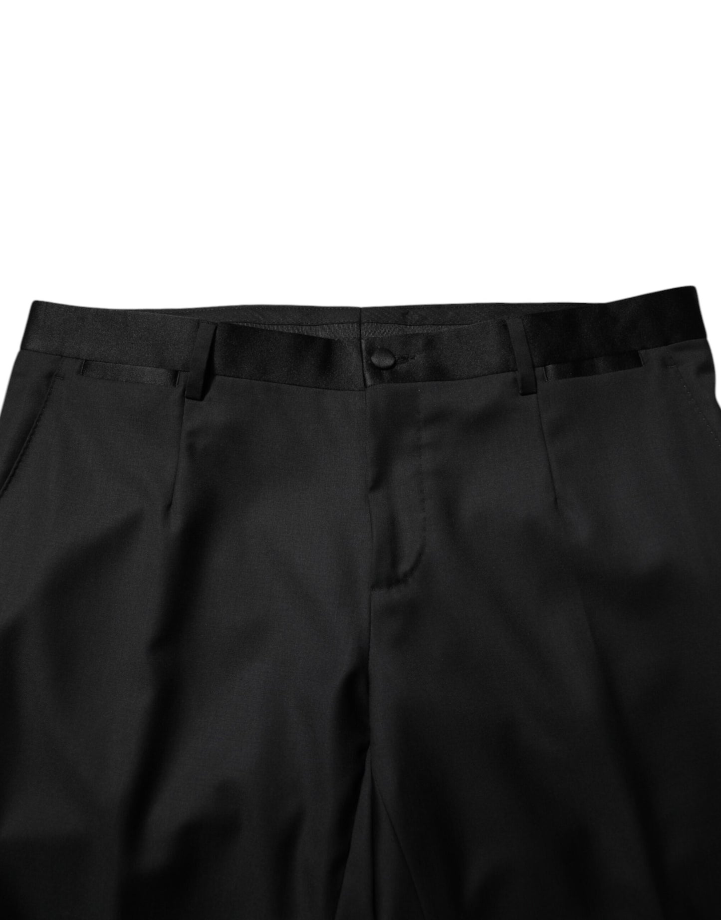 Black Wool Men Single Breasted 2 Piece Suit-Dolce & Gabbana-LabelTerrace.com