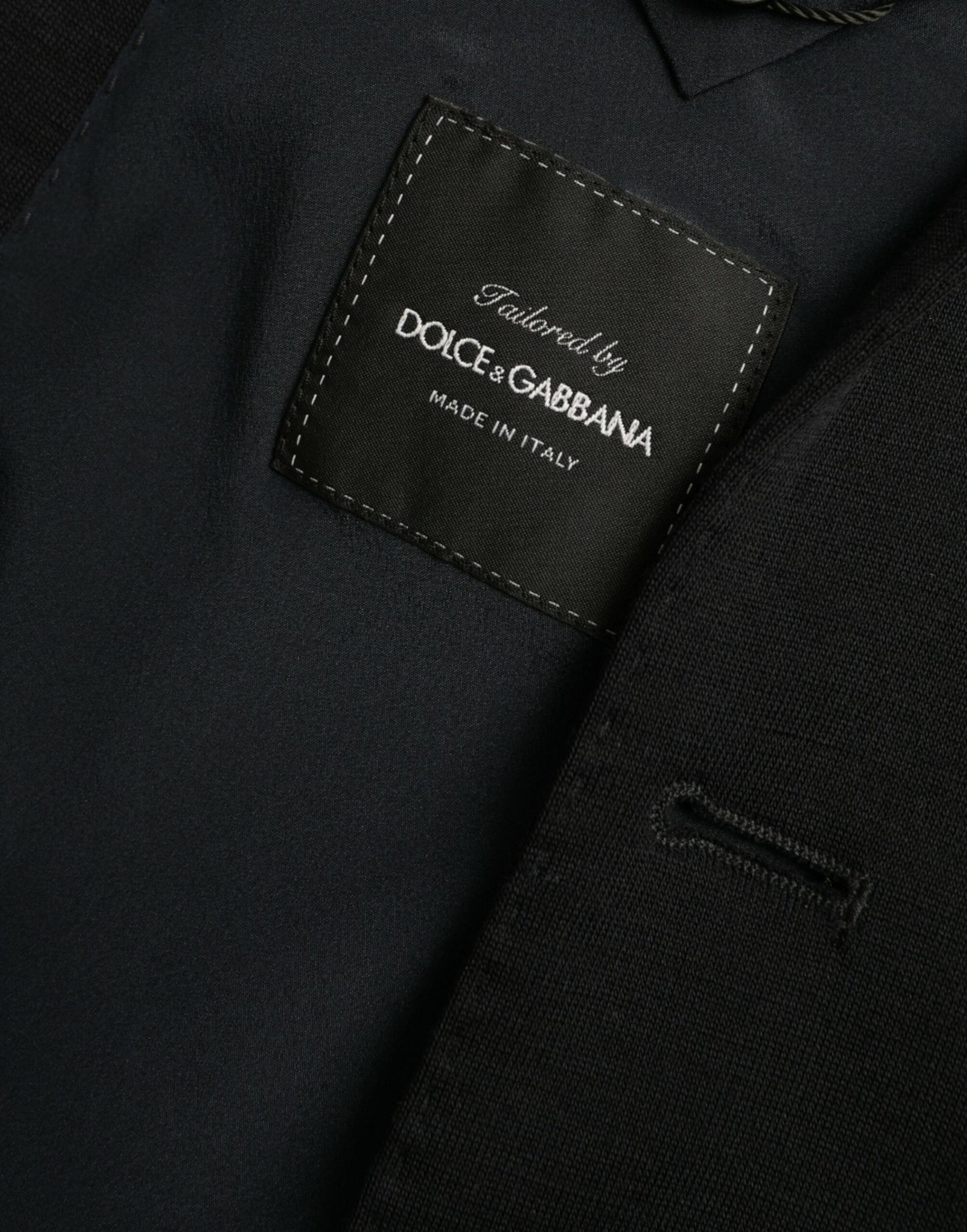 Black Wool Single Breasted Coat Blazer-Dolce & Gabbana-LabelTerrace.com