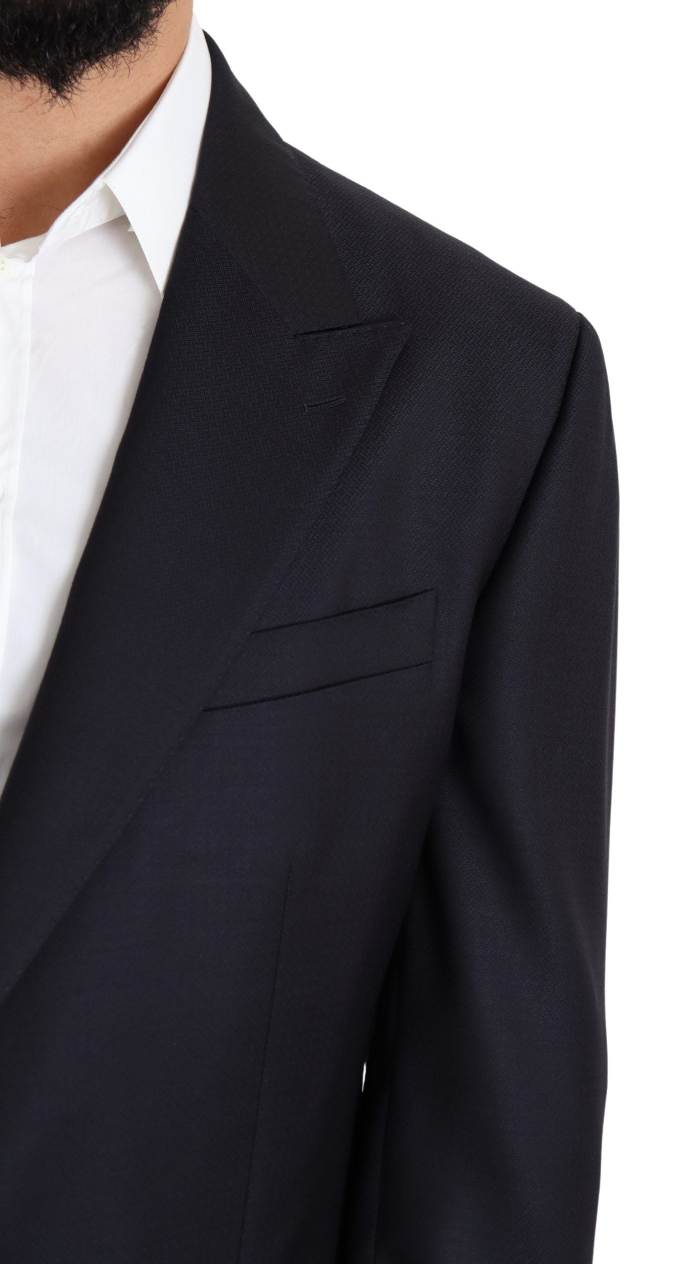 Black Wool Single Breasted NAPOLI Blazer-Dolce & Gabbana-LabelTerrace.com