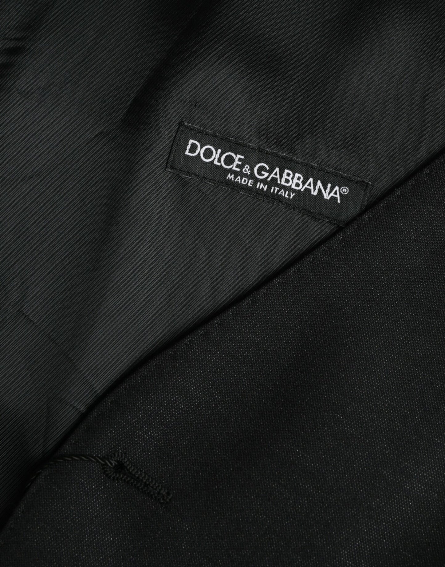 Black Wool Waistcoat Dress Formal Vest-Dolce & Gabbana-LabelTerrace.com