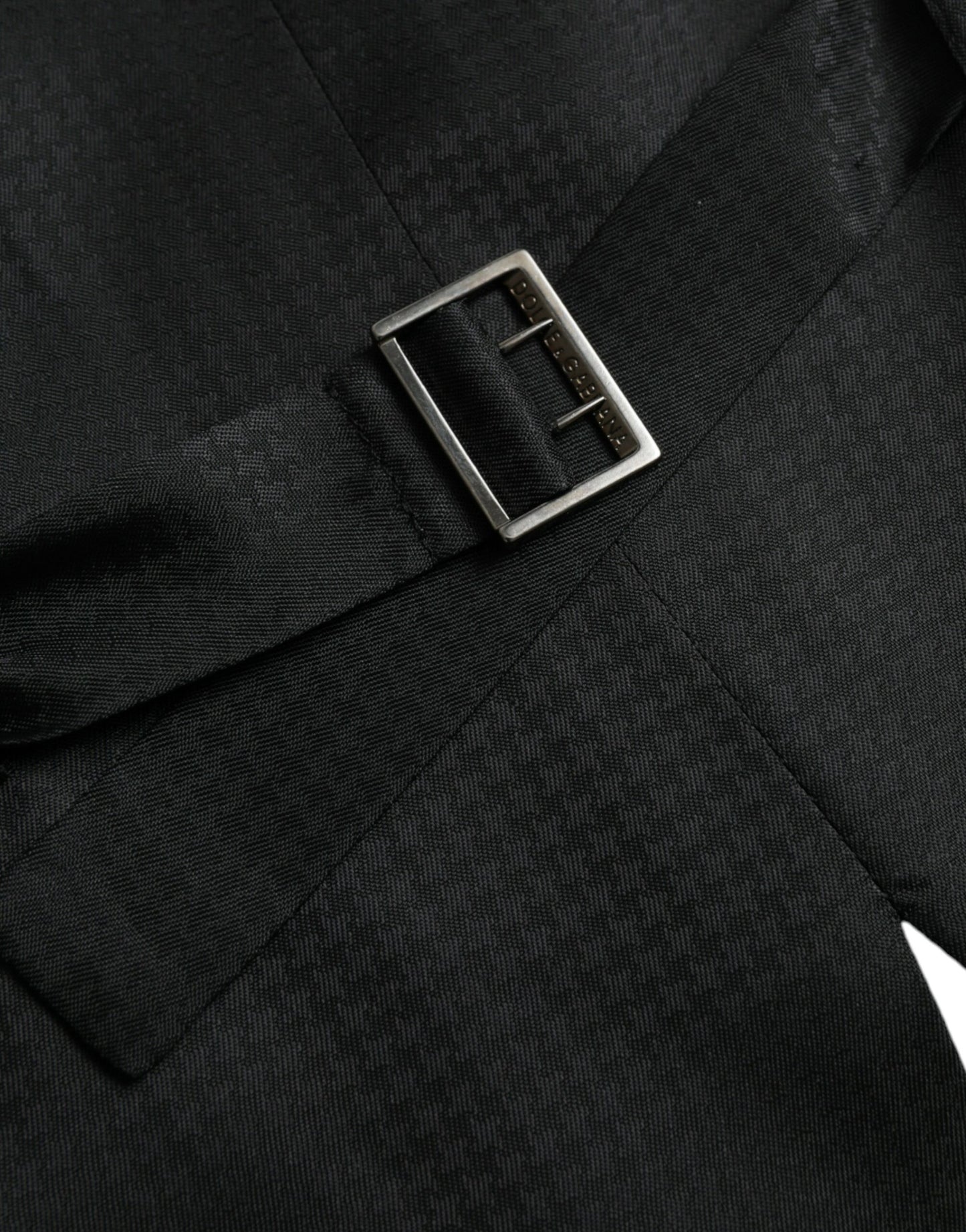 Black Wool Waistcoat Dress Formal Vest-Dolce & Gabbana-LabelTerrace.com