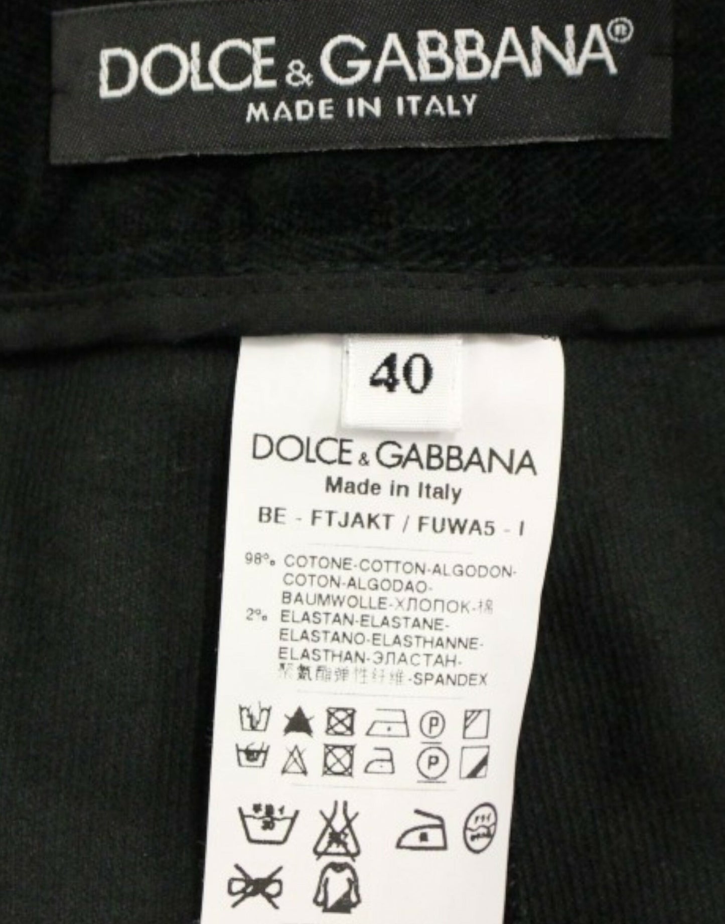 Black cotton shorts pants-Dolce & Gabbana-LabelTerrace.com
