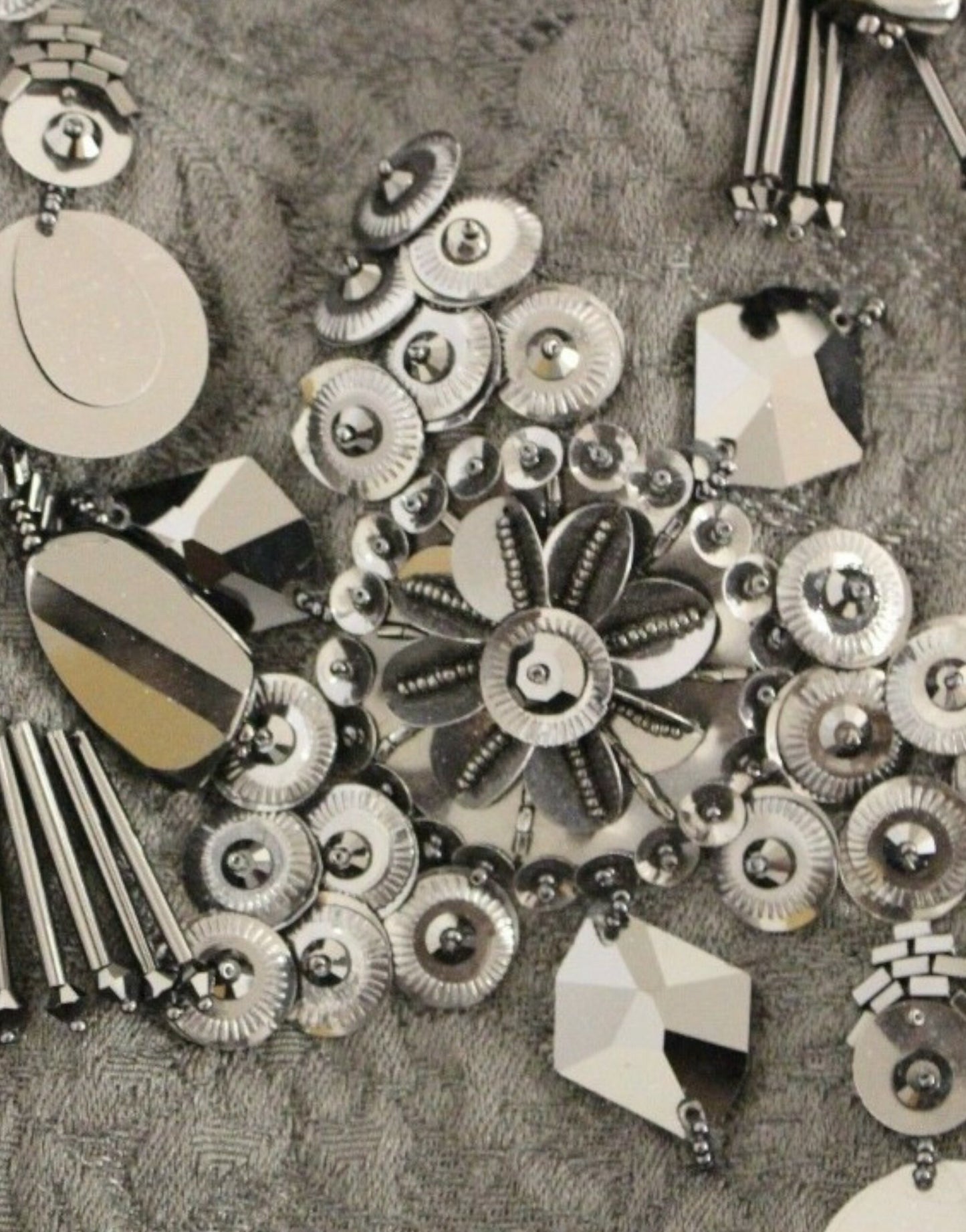 Black floral crystal embedded dress-Dolce & Gabbana-LabelTerrace.com