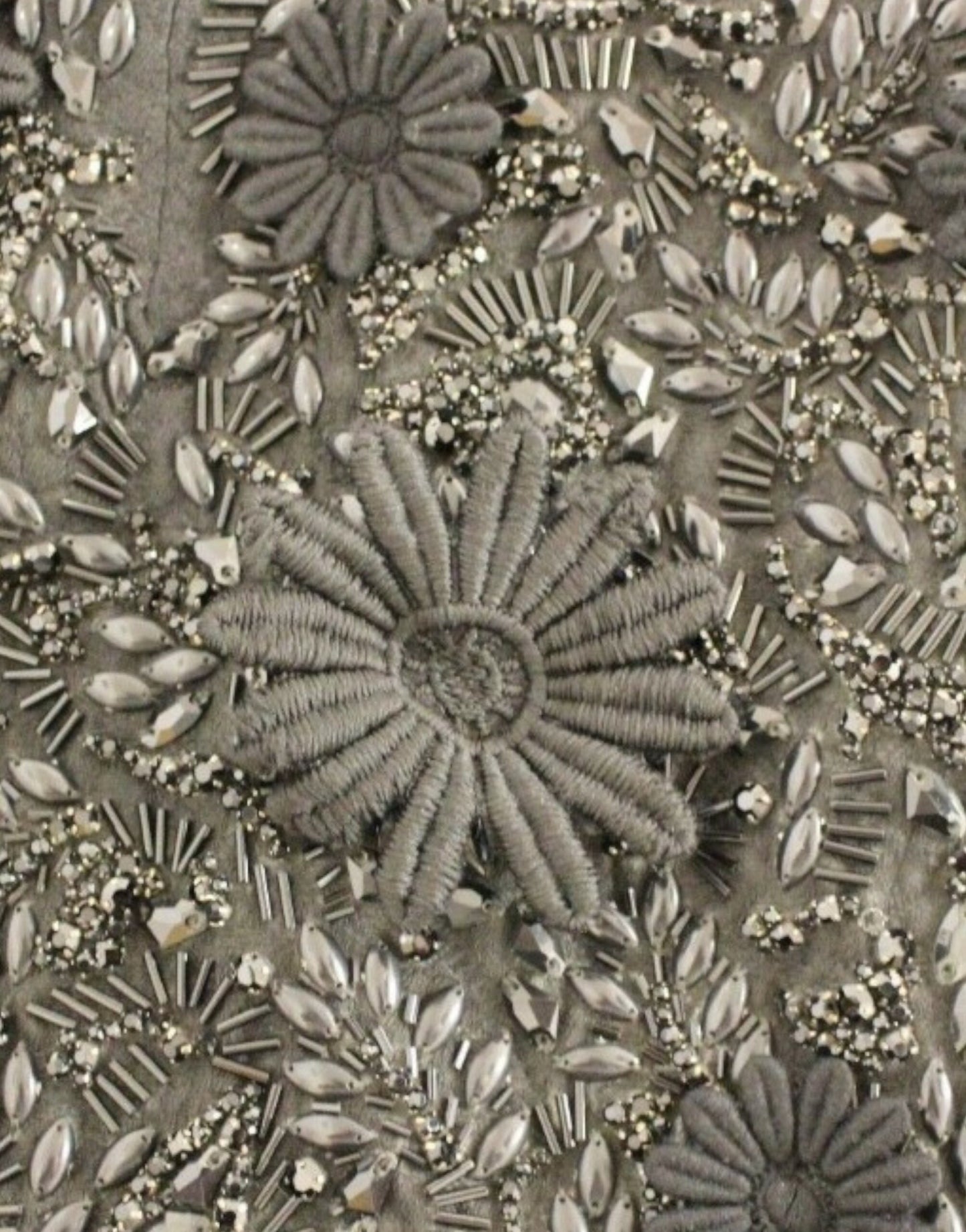 Black floral crystal embedded dress-Dolce & Gabbana-LabelTerrace.com