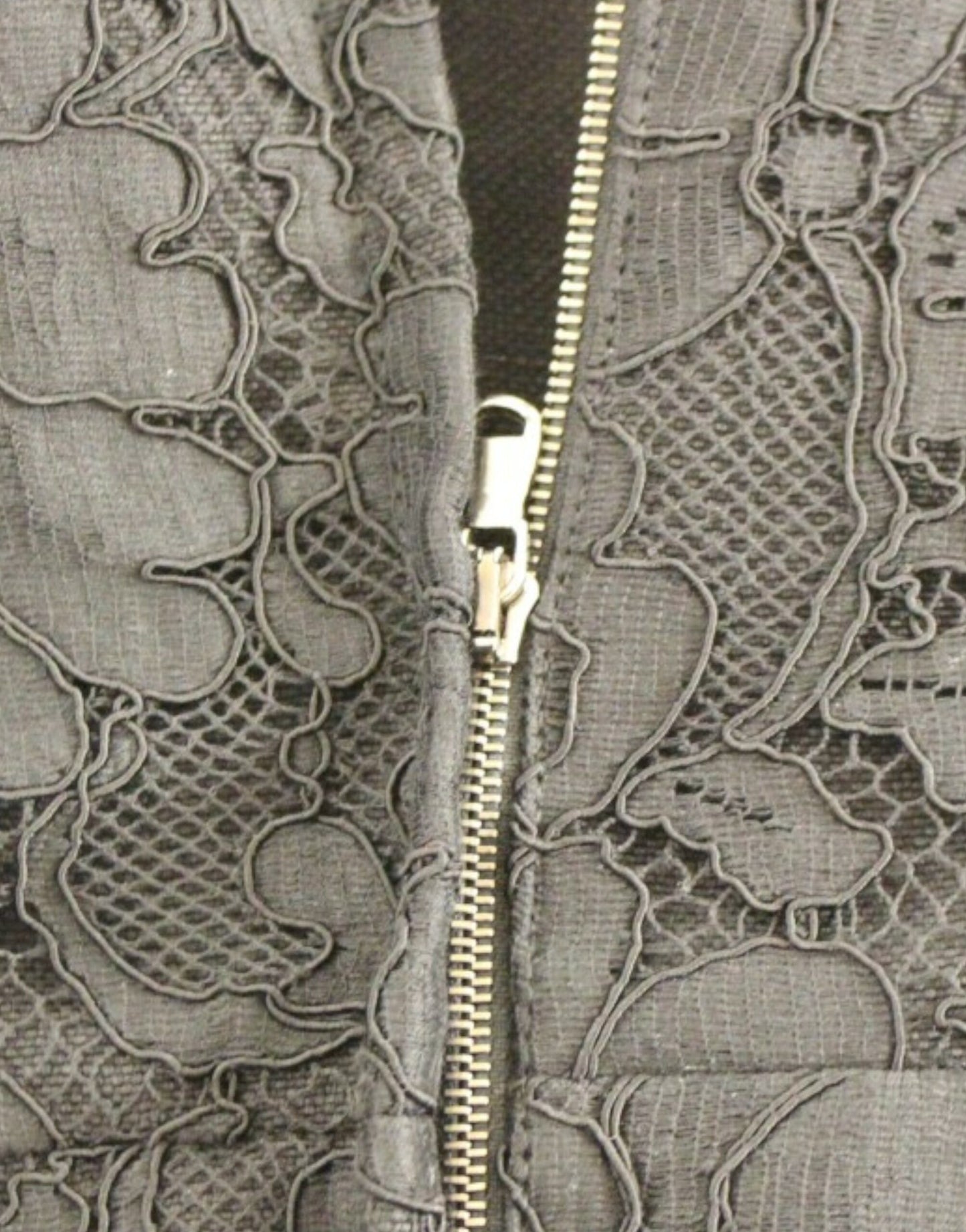 Black floral lace sicily runway dress-Dolce & Gabbana-LabelTerrace.com