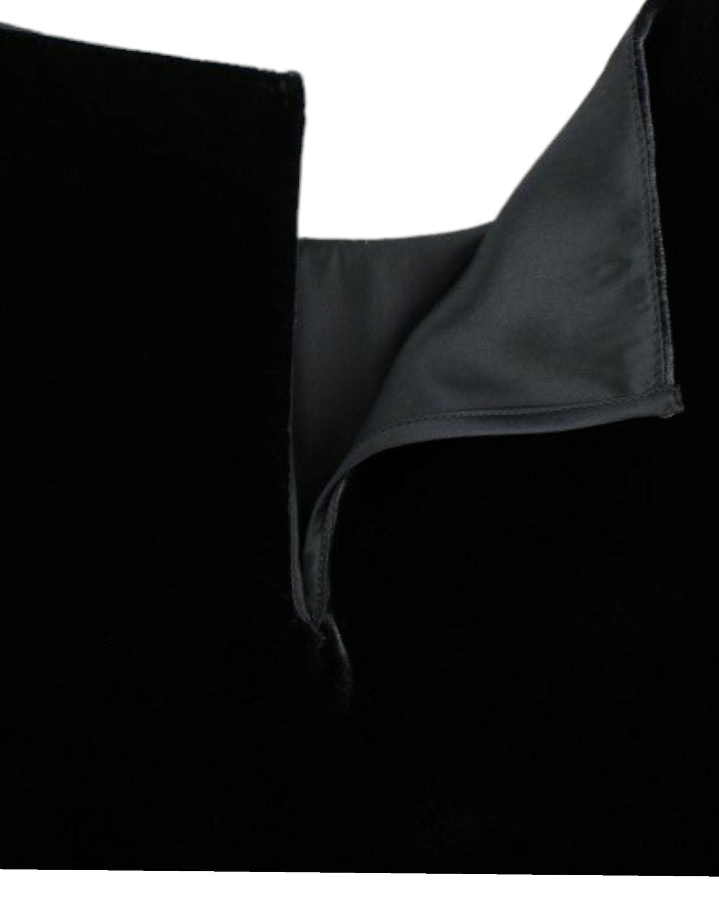 Black velvet shortsleeved blouse-Dolce & Gabbana-LabelTerrace.com