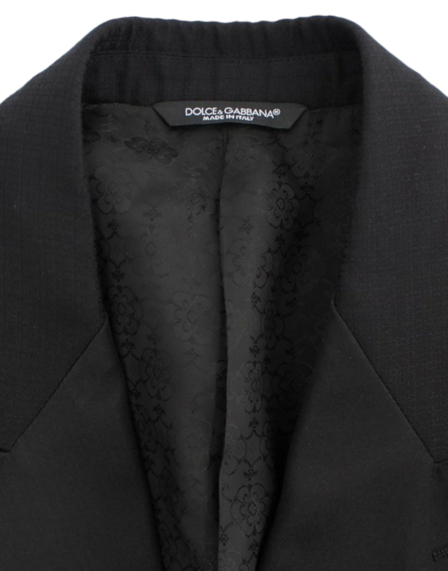 Black wool silk SICILIA blazer-Dolce & Gabbana-LabelTerrace.com