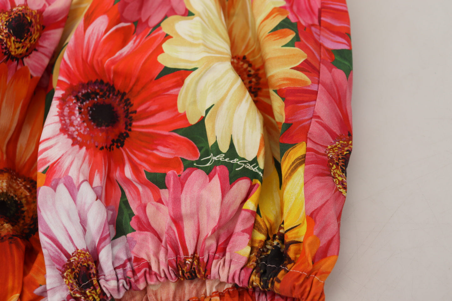 Blouse Cropped Floral Cotton Tank Top-Dolce & Gabbana-LabelTerrace.com