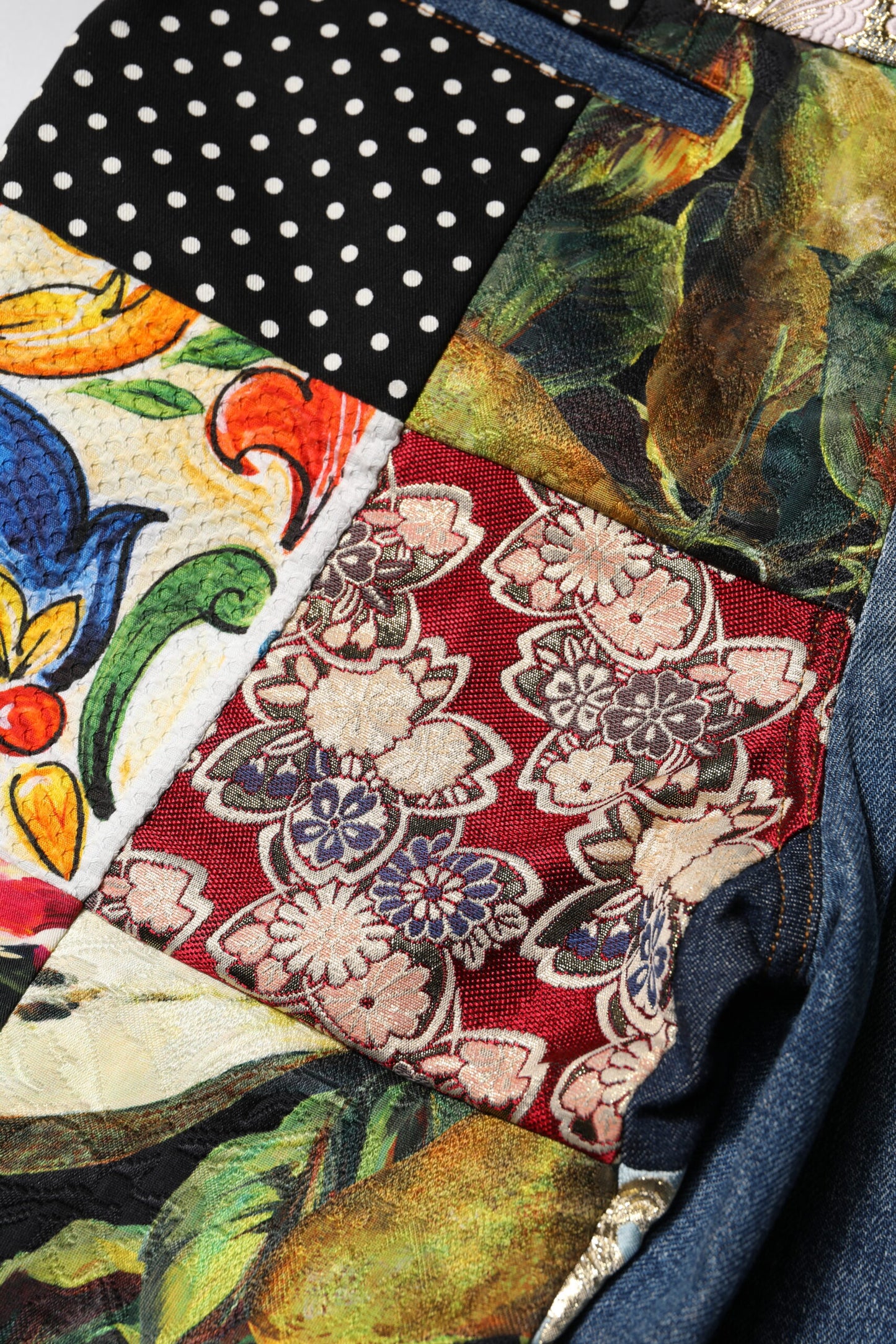 Blue AMBER Patchwork High Waist Denim Jeans-Dolce & Gabbana-LabelTerrace.com