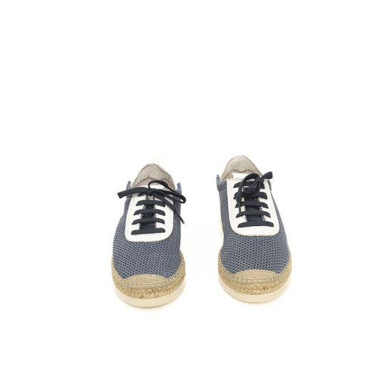 Blue Calfskin Men Sneaker-Cerruti 1881-LabelTerrace.com