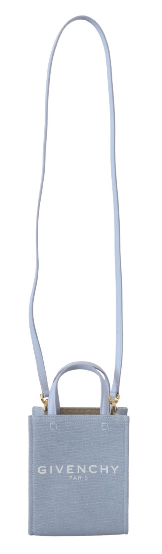 Blue Coated Canvas Vertical Cloud Mini Shoulder Bag-Givenchy-LabelTerrace.com
