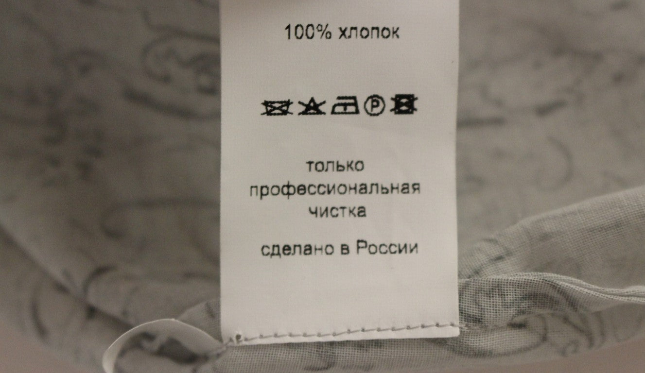 Blue Cotton Blouse Tunic-Vika Gazinskaya-LabelTerrace.com