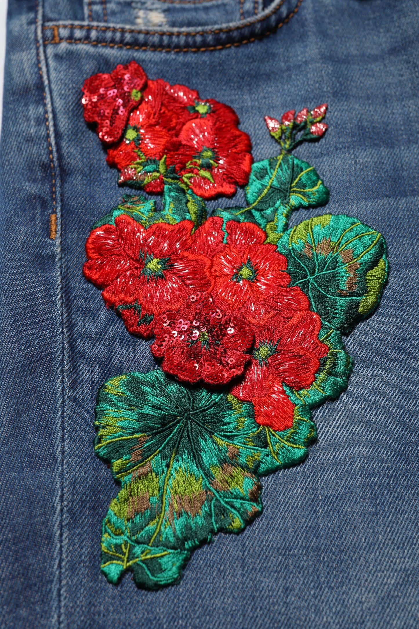 Blue Cotton Low Waist Skinny Denim Jeans-Dolce & Gabbana-LabelTerrace.com