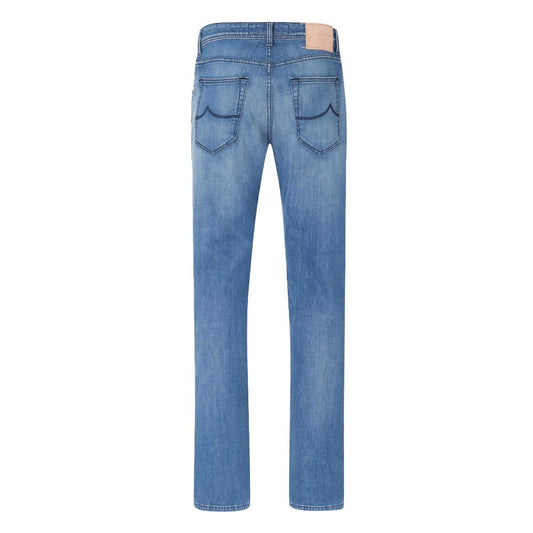 Blue Cotton Men Jeans-Jacob Cohen-LabelTerrace.com
