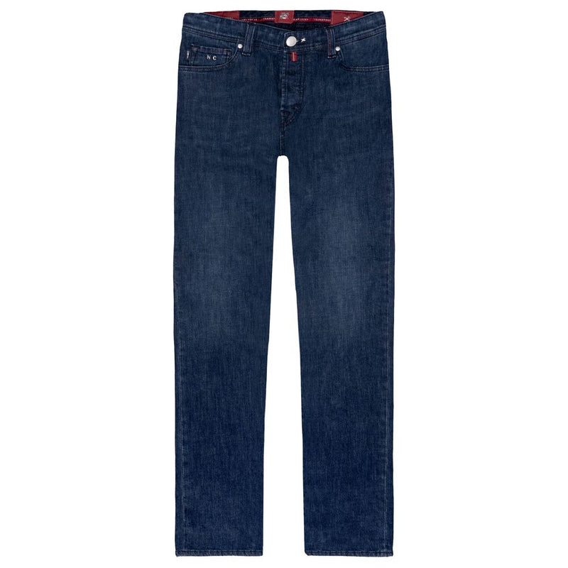 Blue Cotton Men Jeans-Tramarossa-LabelTerrace.com