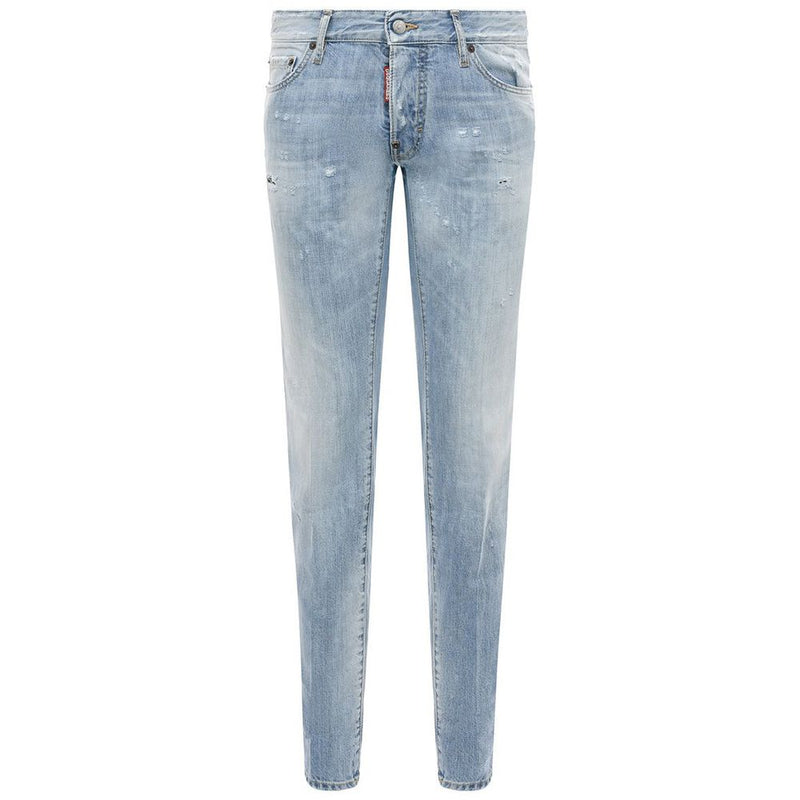 Blue Cotton Men Jeans-Dsquared²-LabelTerrace.com