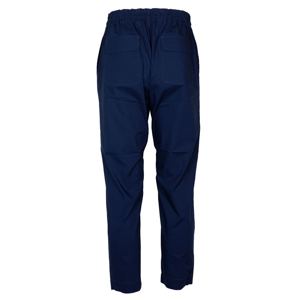 Blue Cotton Men Pants-Alpha Studio-LabelTerrace.com