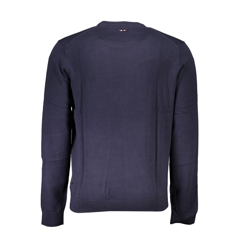Blue Cotton Men Sweater-Napapijri-LabelTerrace.com