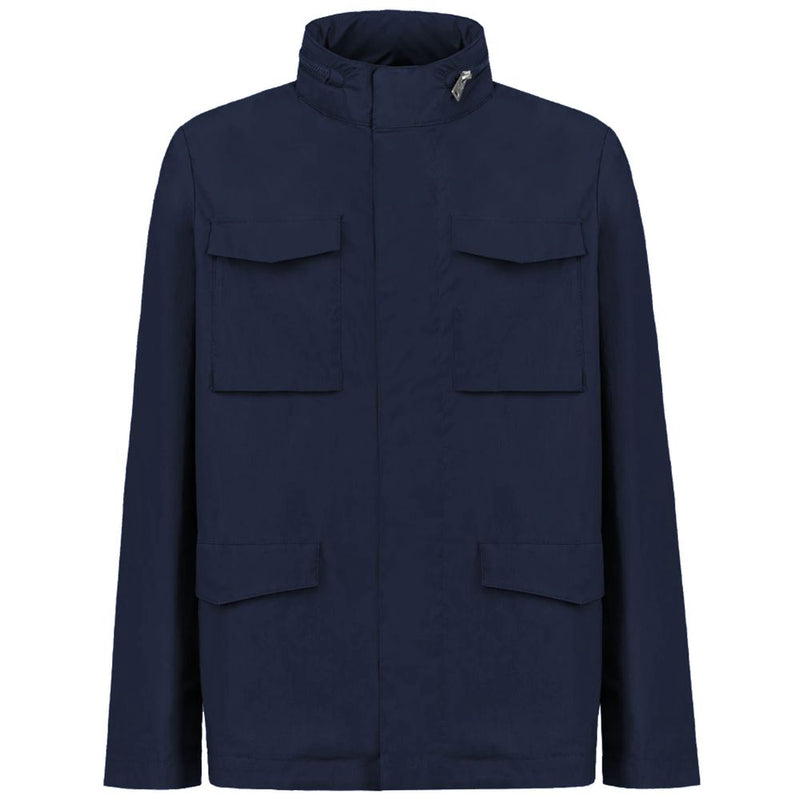 Blue Cotton Men's Jacket-People Of Shibuya-LabelTerrace.com