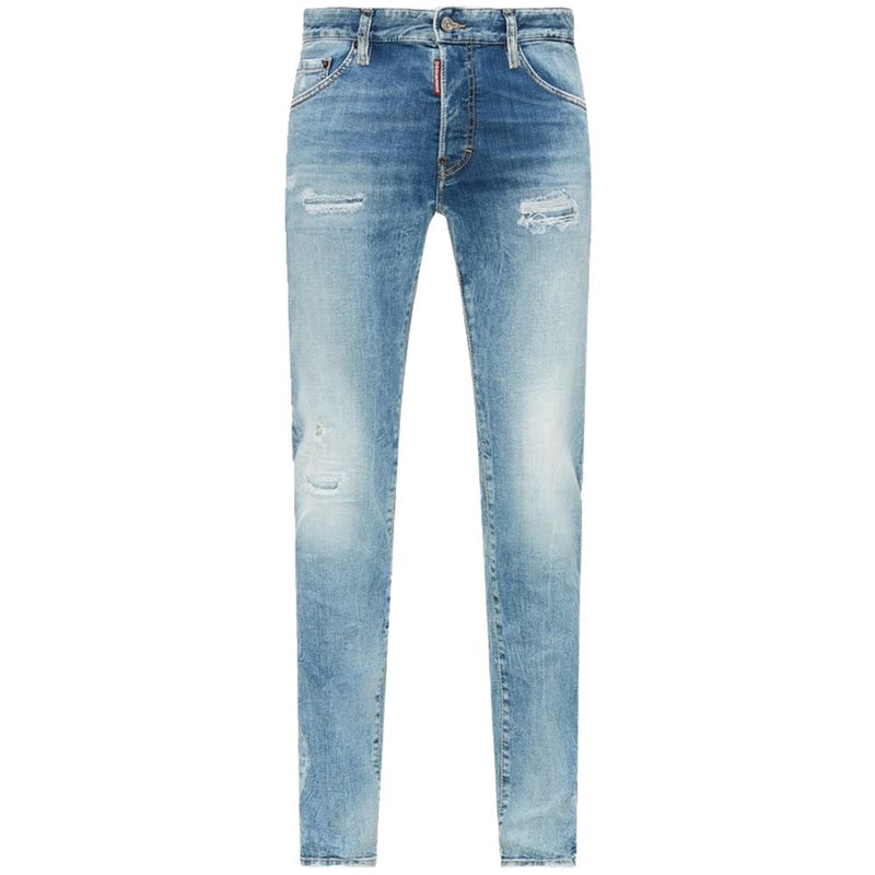 Blue Cotton Men's Slim Fit Jean
