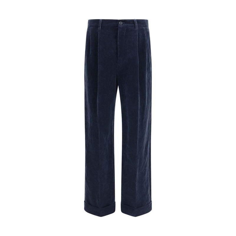 Blue Cotton Pants