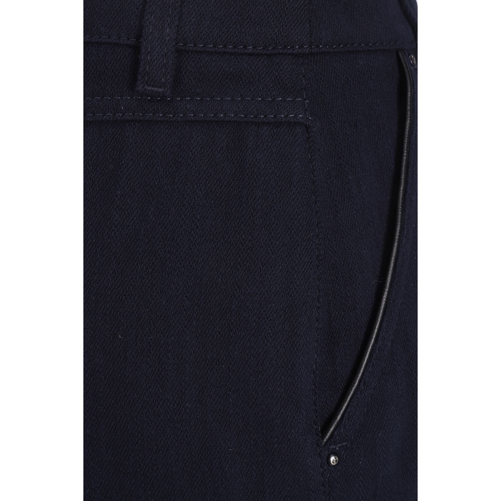 Blue Cotton Skirt-Giorgio Armani-LabelTerrace.com