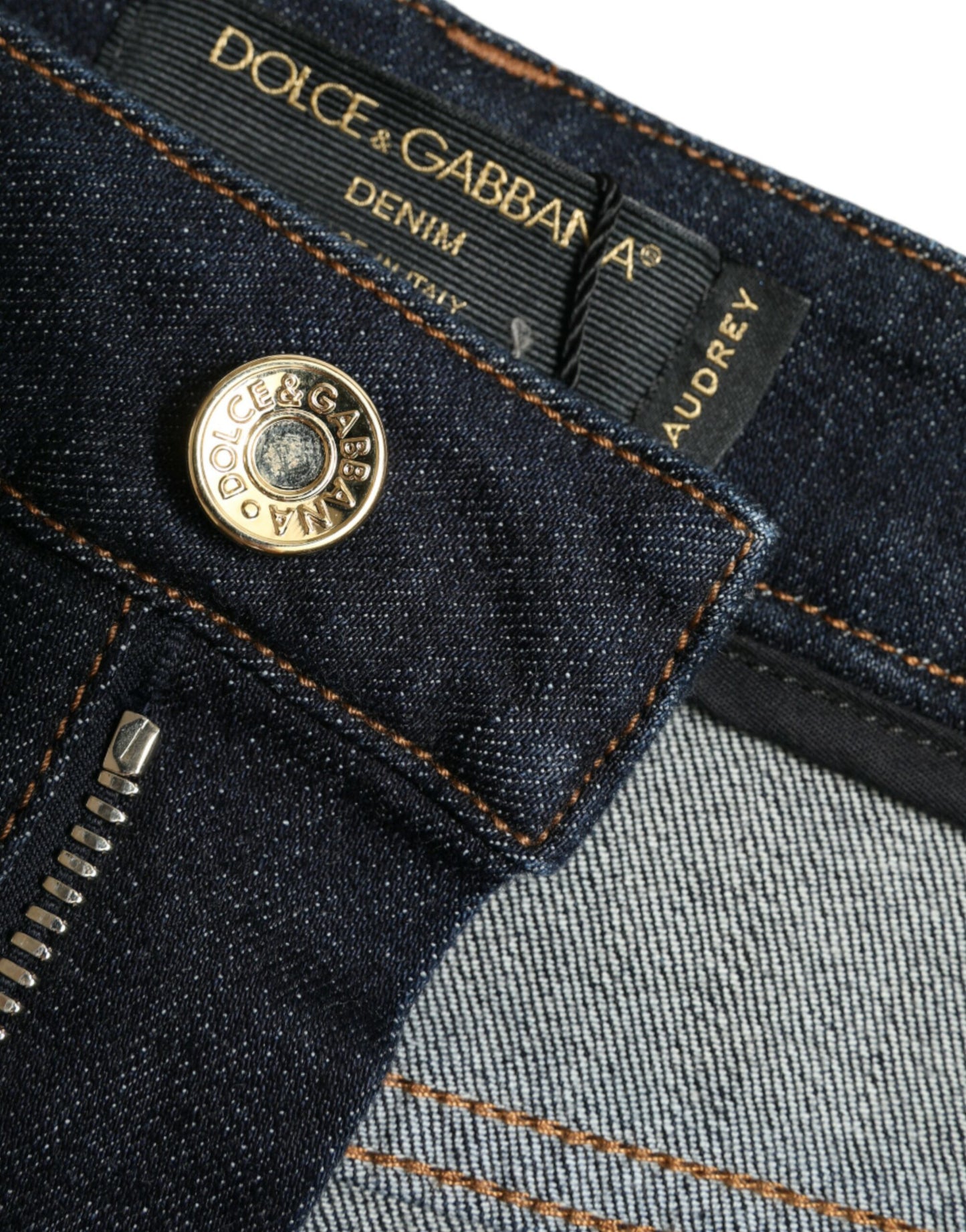 Blue Cotton Stretch Denim Skinny Jeans-Dolce & Gabbana-LabelTerrace.com