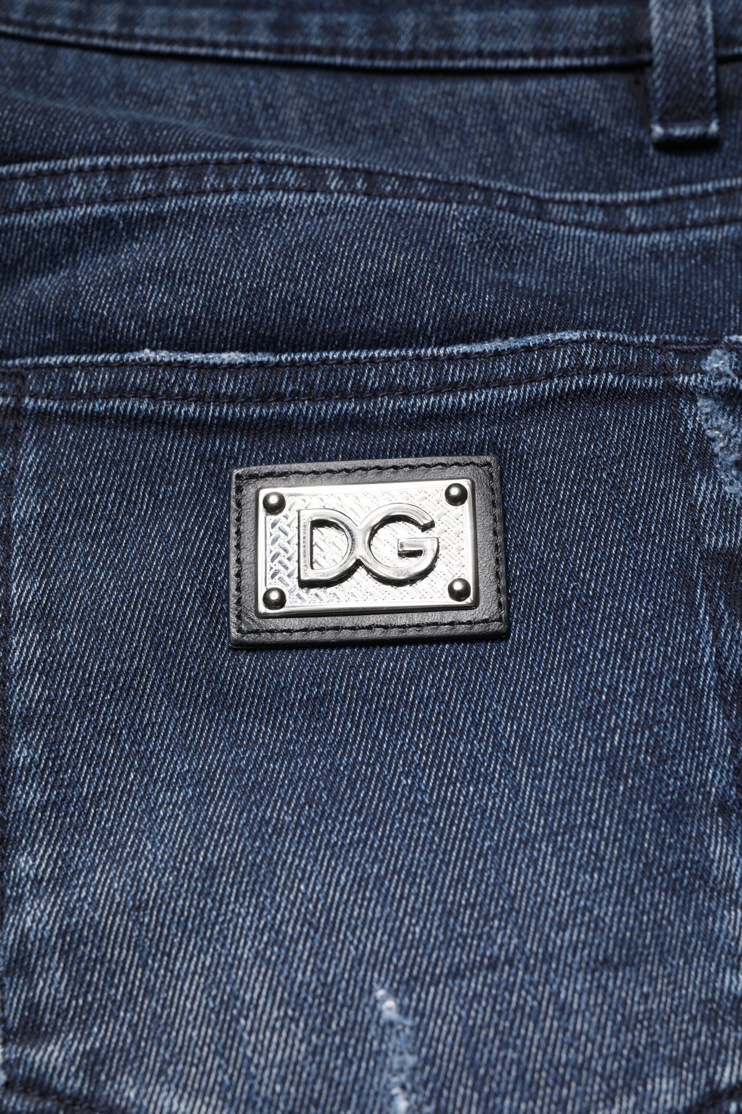 Blue Cotton Stretch Skinny Men Denim Jeans-Dolce & Gabbana-LabelTerrace.com