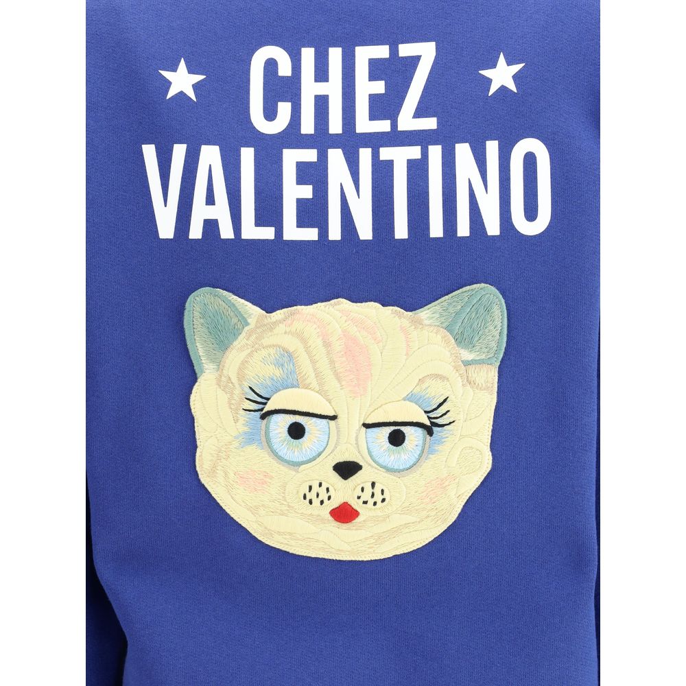 Blue Cotton Sweatshirt