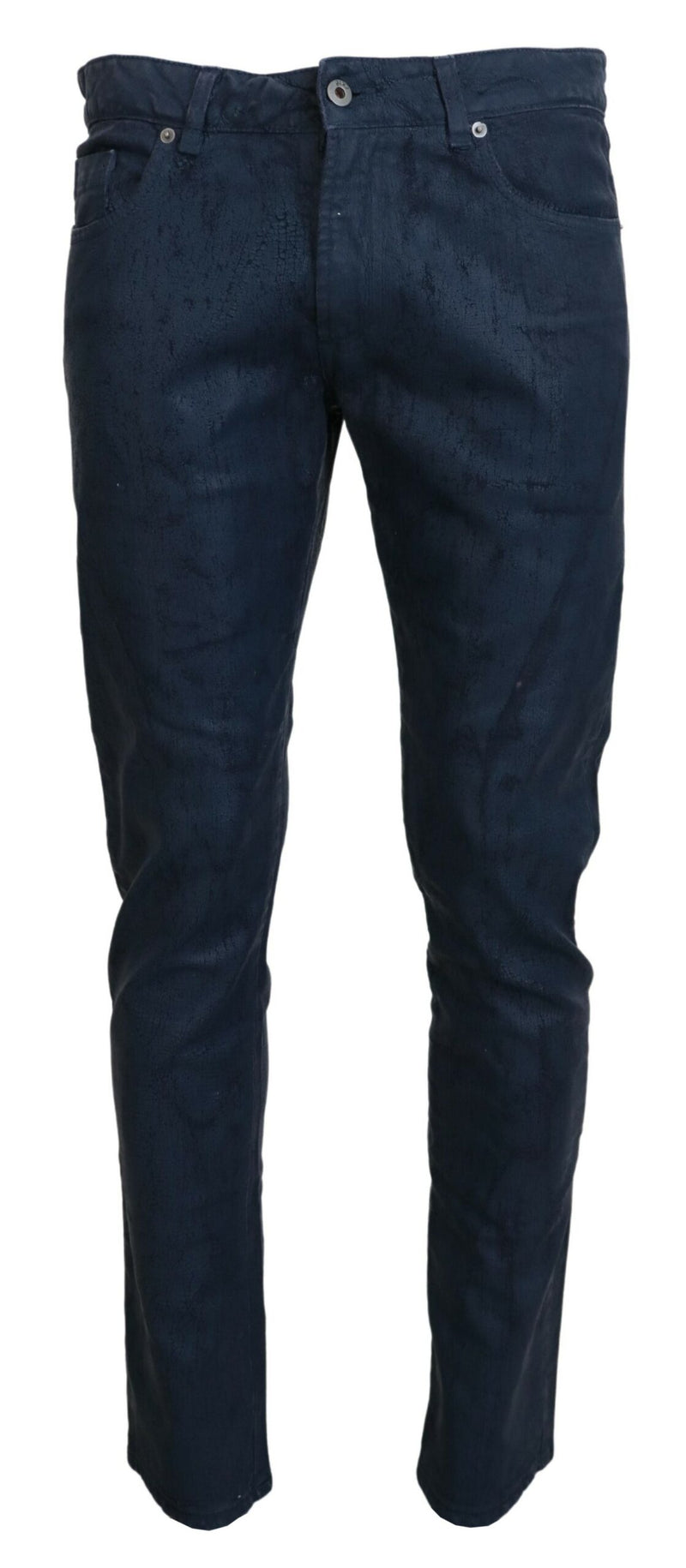 Blue Cotton Tapered Slim Fit Men Casual Denim Jeans-Exte-LabelTerrace.com