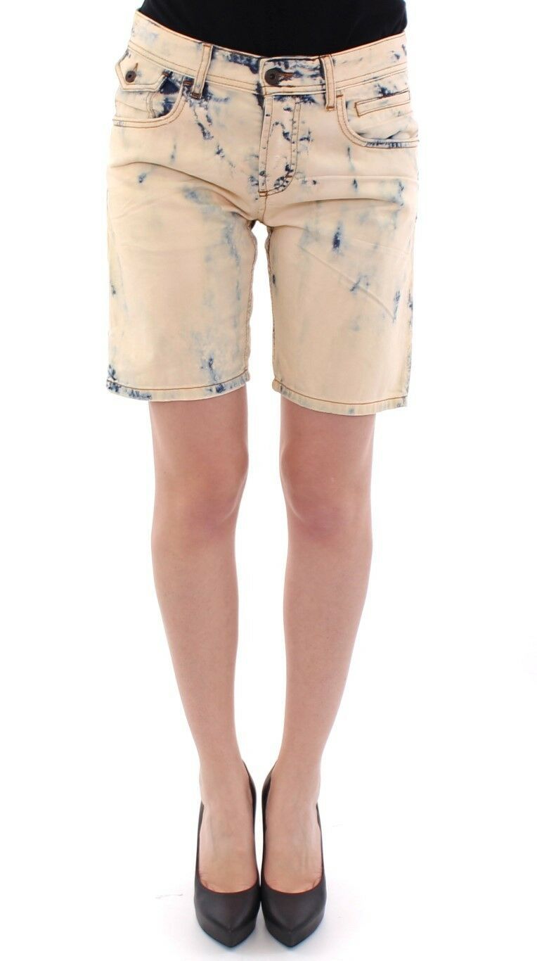 Blue Cotton Washed Jeans Shorts Pants-Dolce & Gabbana-LabelTerrace.com