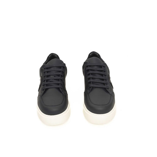 Blue Cowhide Men Sneaker