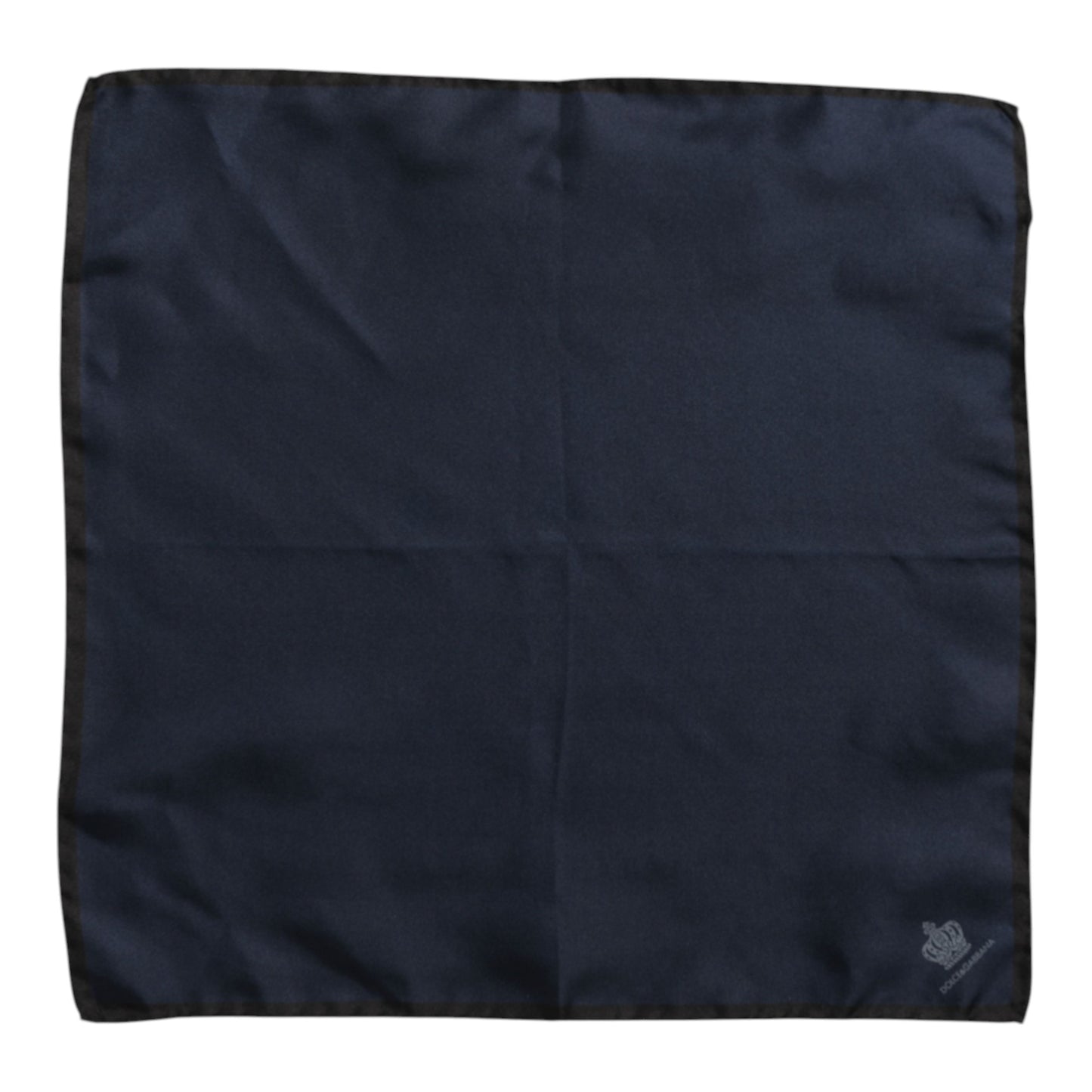Blue DG Crown Silk Square Men Foulard Scarf-Dolce & Gabbana-LabelTerrace.com