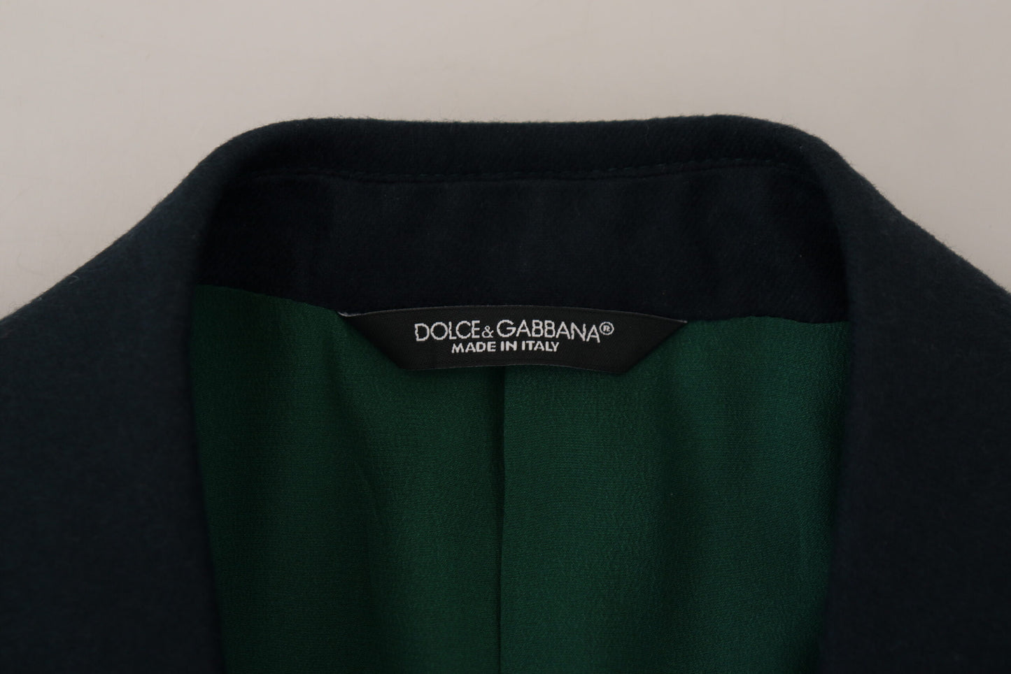 Blue Double Breasted Formal Coat Blazer-Dolce & Gabbana-LabelTerrace.com