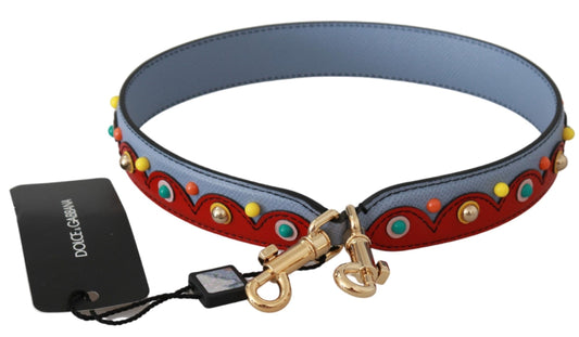 Blue Handbag Accessory Leather Shoulder Strap-Dolce & Gabbana-LabelTerrace.com