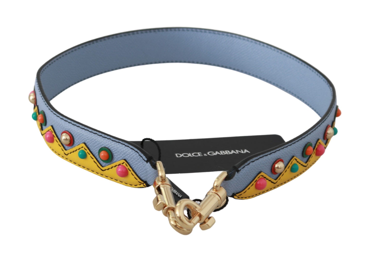 Blue Handbag Accessory Shoulder Strap Leather-Dolce & Gabbana-LabelTerrace.com