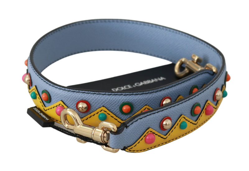 Blue Handbag Accessory Shoulder Strap Leather-Dolce & Gabbana-LabelTerrace.com