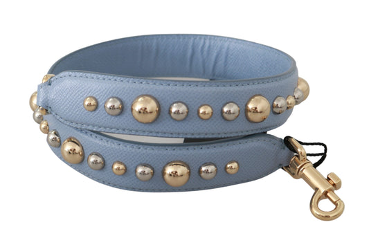 Blue Leather Handbag Accessory Shoulder Strap-Dolce & Gabbana-LabelTerrace.com
