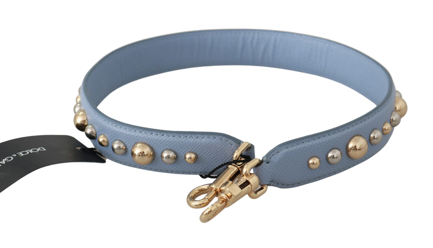 Blue Leather Handbag Accessory Shoulder Strap-Dolce & Gabbana-LabelTerrace.com