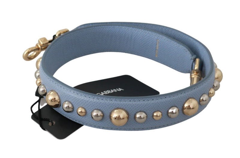 Blue Leather Handbag Accessory Shoulder Strap-Dolce & Gabbana-LabelTerrace.com