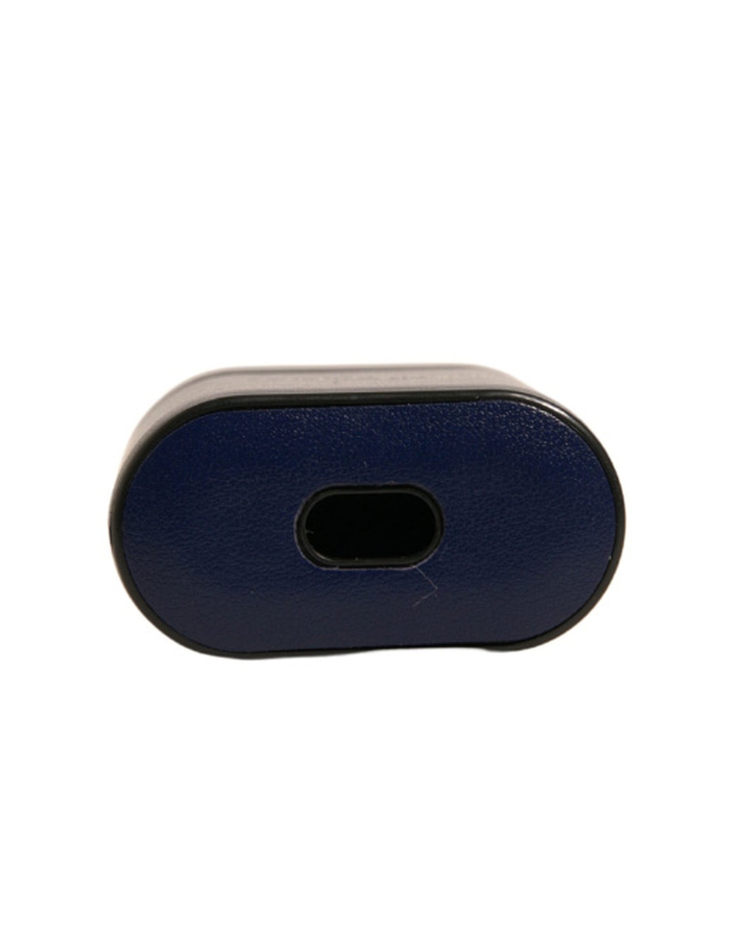 Blue Leather Logo Print Flip Holder Airpods Case-Dolce & Gabbana-LabelTerrace.com