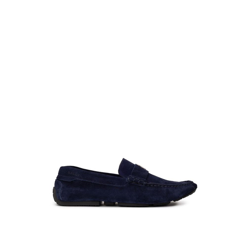 Blue Leather Moccassin-Bally-LabelTerrace.com