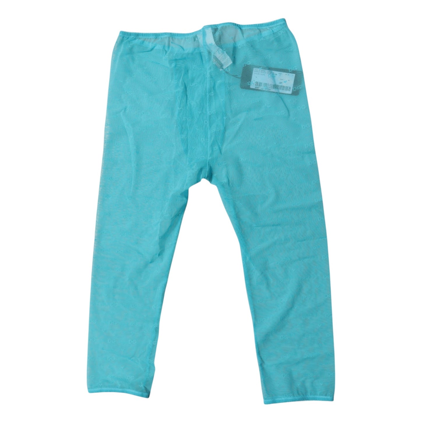 Blue Logo Lace Lingerie Cropped Tight Underwear-Dolce & Gabbana-LabelTerrace.com