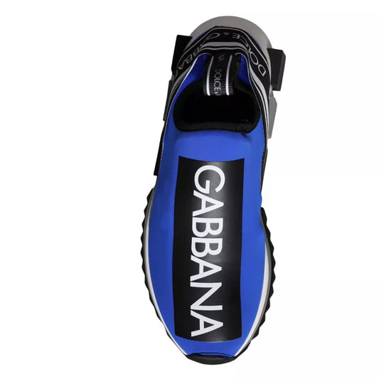 Blue Logo Low Top Sorrento Sneakers Shoes-Dolce & Gabbana-LabelTerrace.com