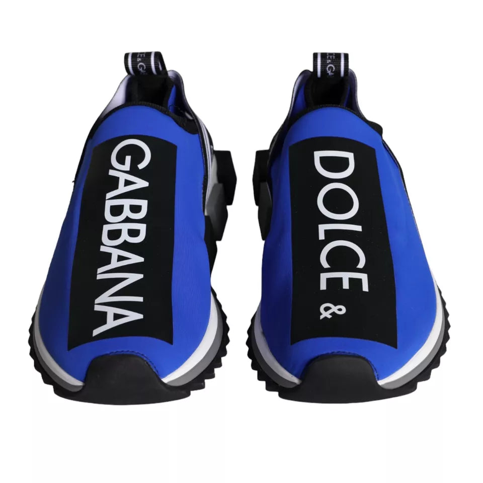 Blue Logo Low Top Sorrento Sneakers Shoes-Dolce & Gabbana-LabelTerrace.com