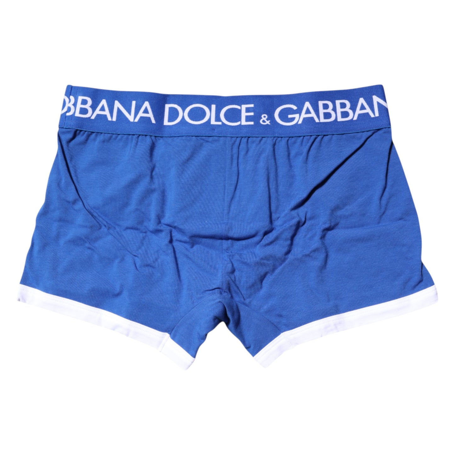 Blue Logo Waist Regular Boxer Brief Underwear-Dolce & Gabbana-LabelTerrace.com