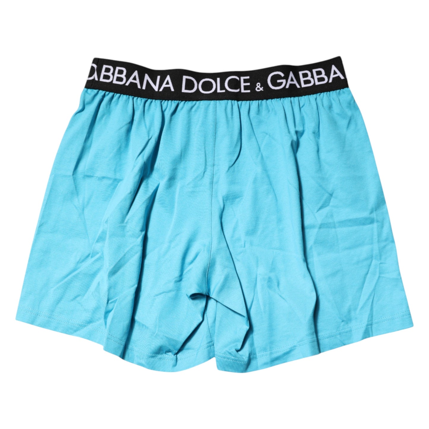 Blue Logo Waist Regular Boxer Shorts Underwear-Dolce & Gabbana-LabelTerrace.com
