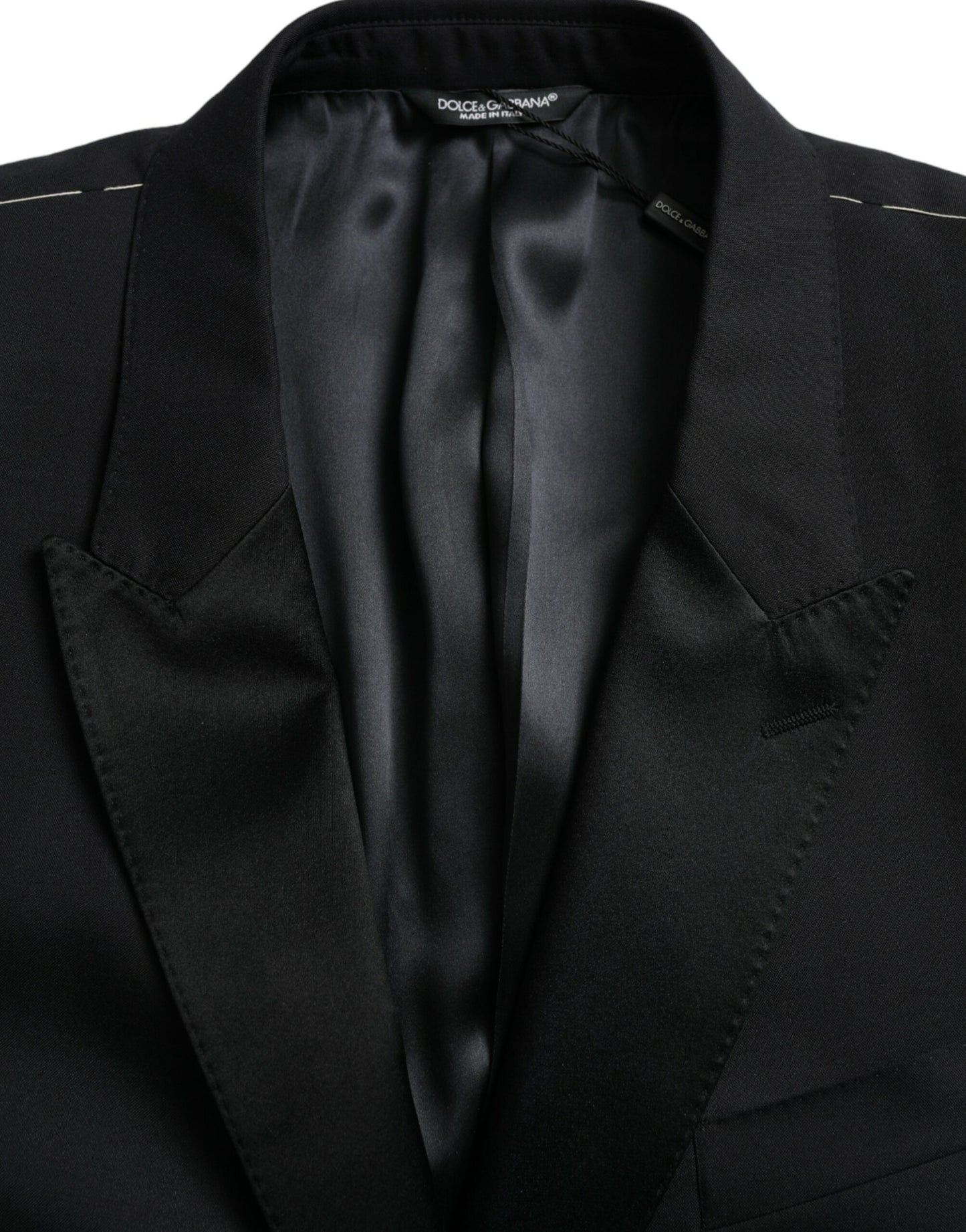 Blue MARTINI Single Breasted Coat Blazer-Dolce & Gabbana-LabelTerrace.com