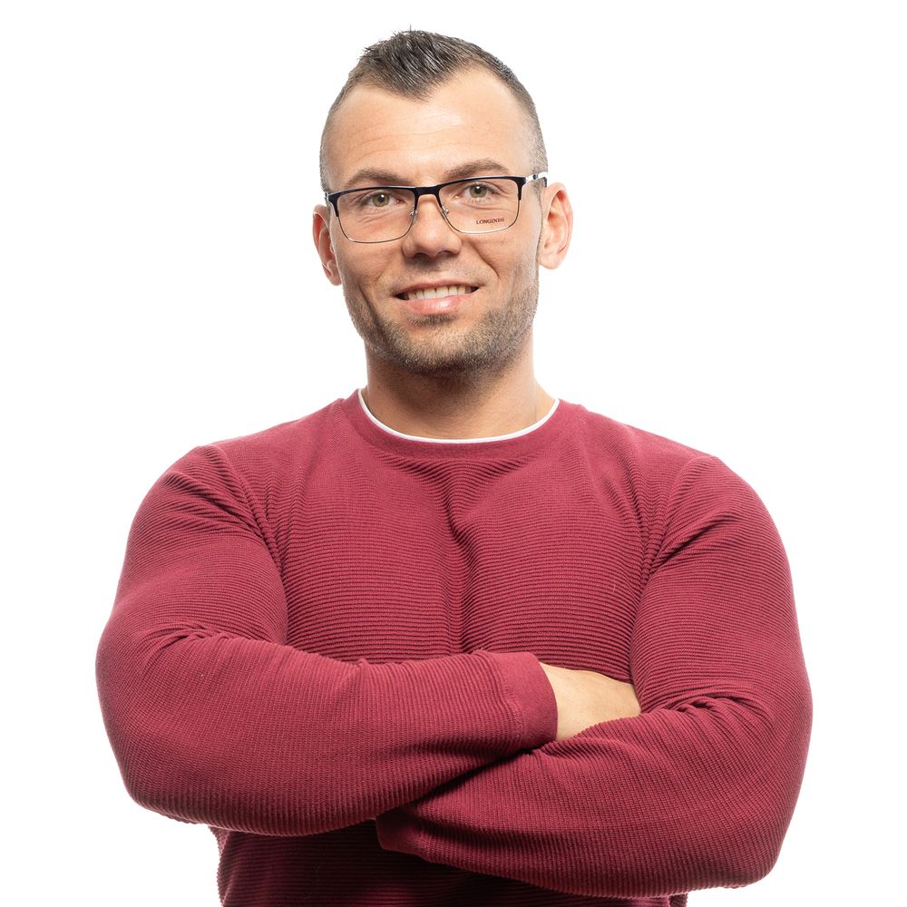 Blue Men Glasses Frame